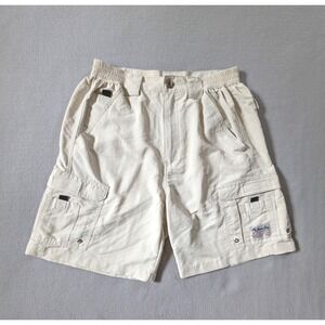 Bimini Bay Outfitters LTD Shorts Men's‎ Size 32 Cream White Cargo Shorts Fishing
